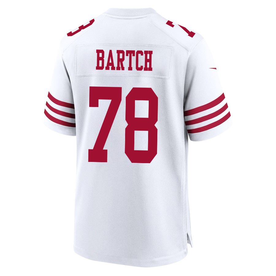 Ben Bartch 78 San Francisco 49ers NFC Champions Patch Game Men Jersey - White JS4203 nicesnker - Image 3