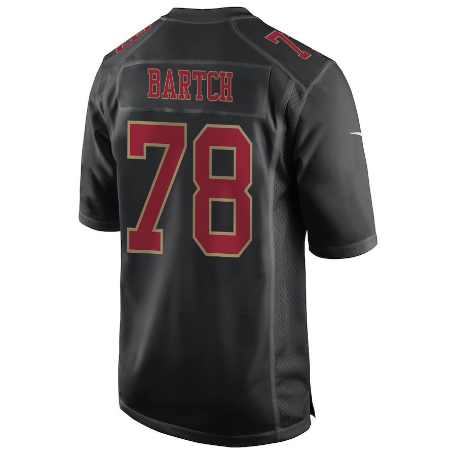 Ben Bartch 78 San Francisco 49ers Super Bowl LVIII Patch Fashion Game Men Jersey - Carbon Black JS3503 nicesnker - Image 3