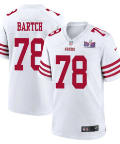 Ben Bartch 78 San Francisco 49ers Super Bowl LVIII Patch Game Men Jersey - White JS3795 nicesnker