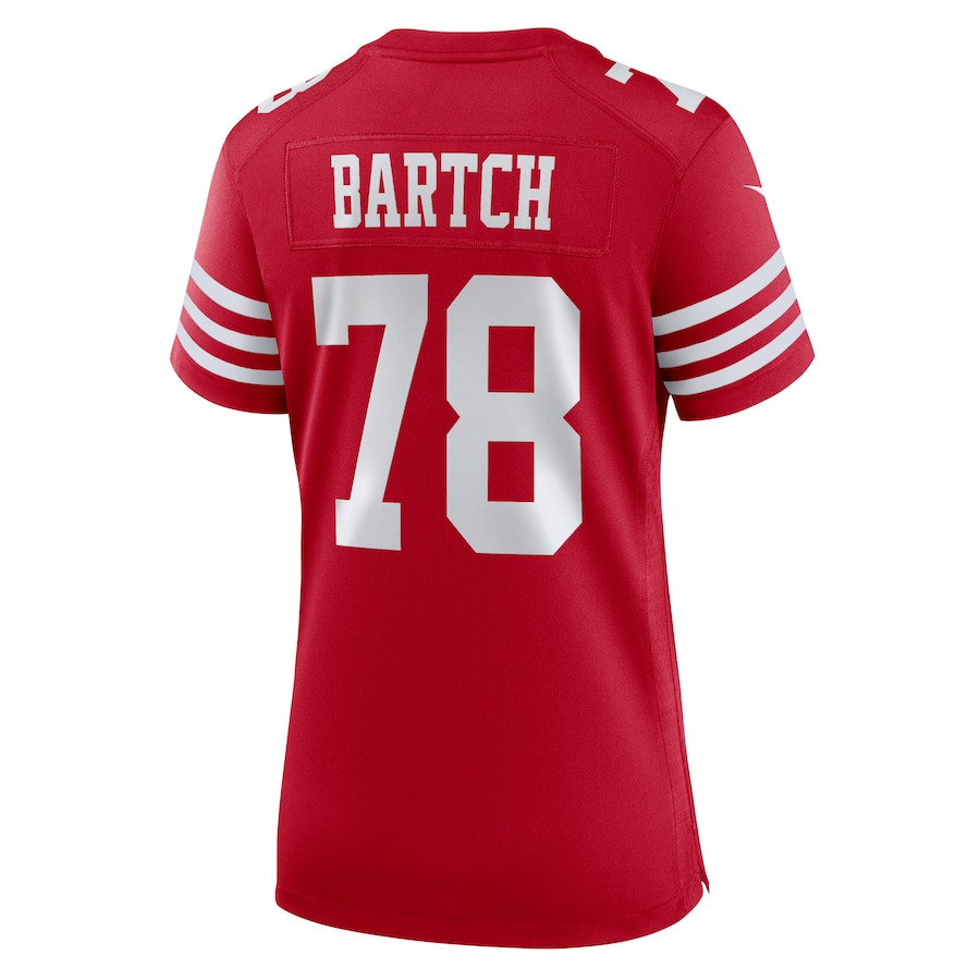 Ben Bartch 78 San Francisco 49ers Women's Game Jersey - Scarlet JS8237 nicesnker - Image 3