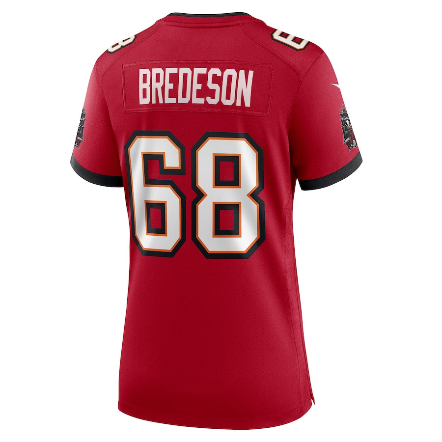 Ben Bredeson 68 Tampa Bay Buccaneers Women's Game Jersey - Red JS2369 nicesnker - Image 3