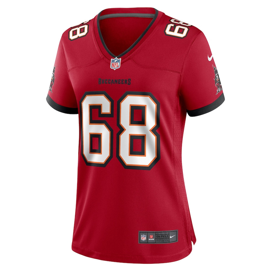 Ben Bredeson 68 Tampa Bay Buccaneers Women's Game Jersey - Red JS2369 nicesnker - Image 2
