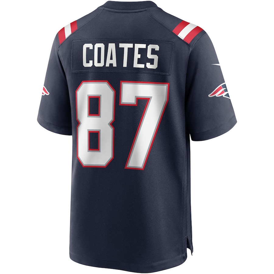 Ben Coates 87 New England Patriots Men Game Retired Jersey - Navy JS4120 nicesnker - Image 3