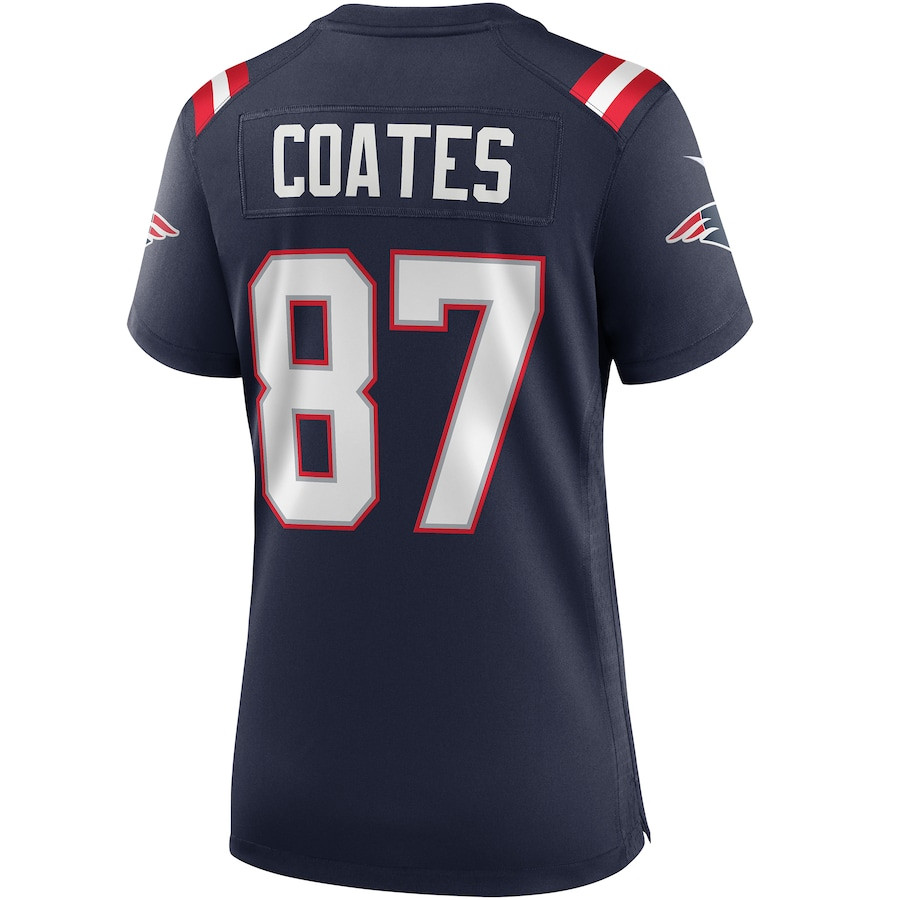 Ben Coates 87 New England Patriots Women Game Retired Jersey - Navy JS6066 nicesnker - Image 3