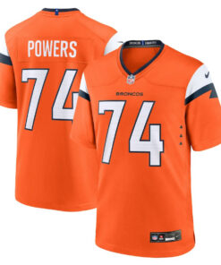 Ben Powers 74 Denver Broncos Team Game Men Jersey - Orange JS5446 nicesnker