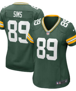 Ben Sims 89 Green Bay Packers Women's Team Game Jersey - Green JS4943 nicesnker
