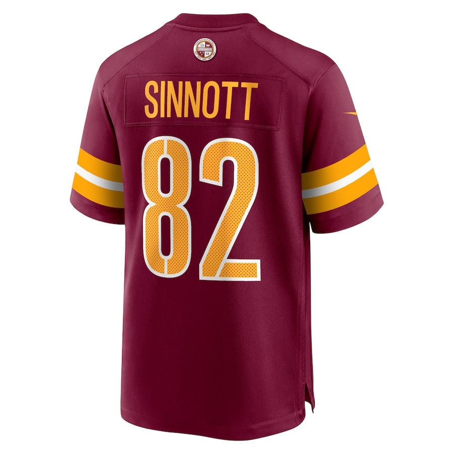 Ben Sinnott #82 Washington Commanders Super Bowl LIX Youth Jersey - Burgundy JS3445 nicesnker - Image 3