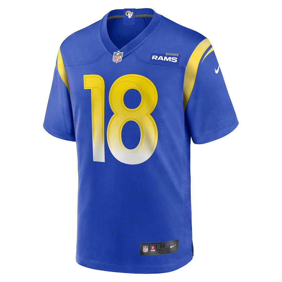 Ben Skowronek 18 Los Angeles Rams Men Game Jersey - Royal JS4004 nicesnker - Image 2