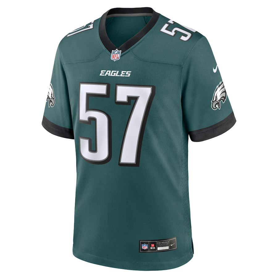 Ben VanSumeren 57 Philadelphia Eagles Team Game Men Jersey - Midnight Green JS4495 nicesnker - Image 2