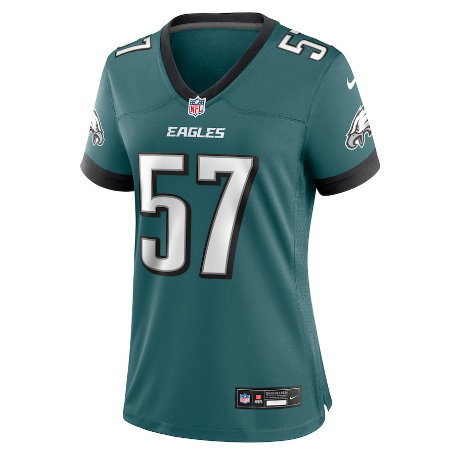 Ben VanSumeren 57 Philadelphia Eagles Women's Team Game Jersey - Midnight Green JS6185 nicesnker - Image 2