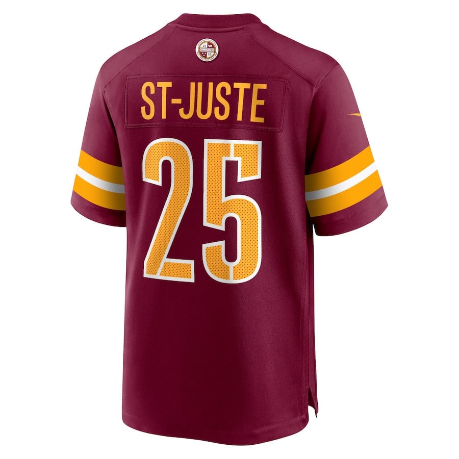 Benjamin St-Juste #25 Washington Commanders Super Bowl LIX Youth Jersey - Burgundy JS5090 nicesnker - Image 3