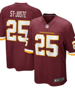 Benjamin St-Juste 25 Washington Football Team Men Game Jersey - Burgundy JS7100 nicesnker