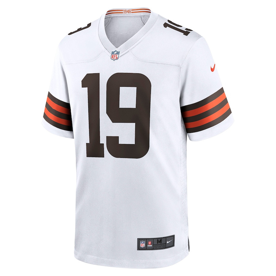 Bernie Kosar 19 Cleveland Browns Men Retired Game Jersey - White JS1177 nicesnker - Image 2