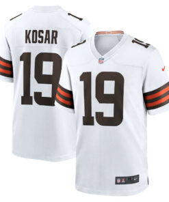 Bernie Kosar 19 Cleveland Browns Men Retired Game Jersey - White JS1177 nicesnker