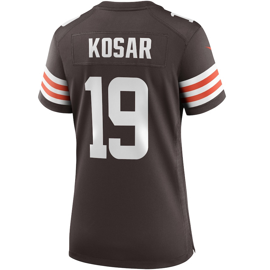 Bernie Kosar 19 Cleveland Browns Women Game Retired Jersey - Brown JS9482 nicesnker - Image 3