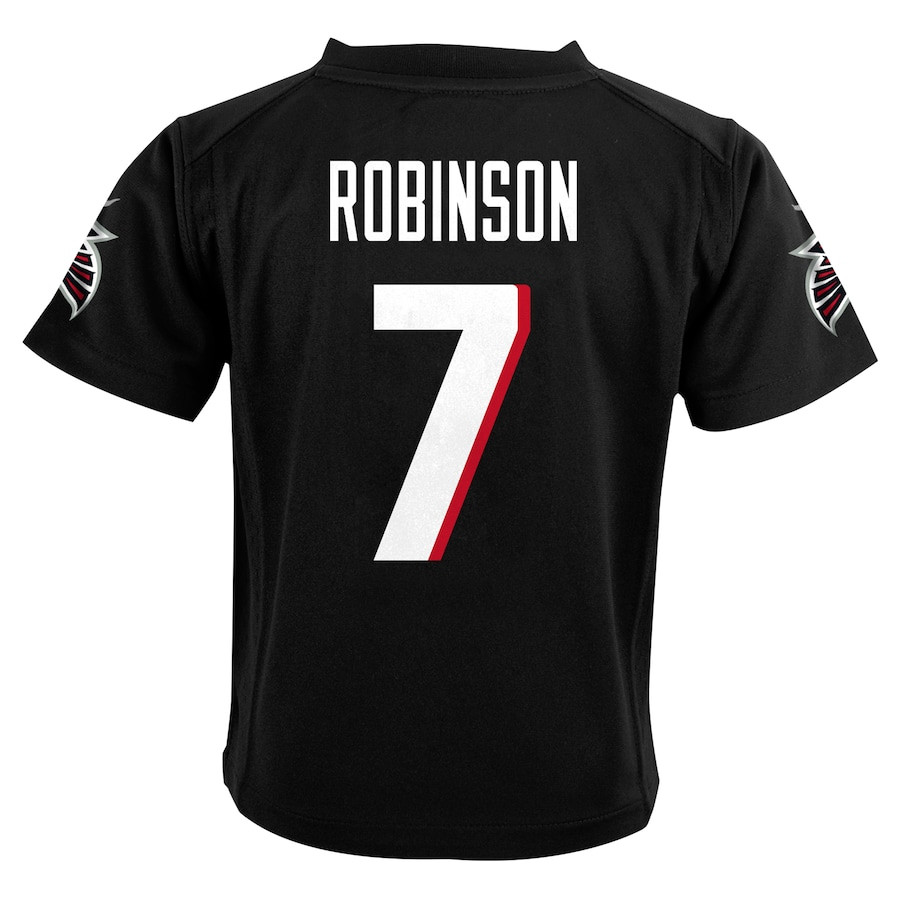 Bijan Robinson 7 Atlanta Falcons Team Player Game YOUTH Jersey - Black JS1259 nicesnker - Image 3