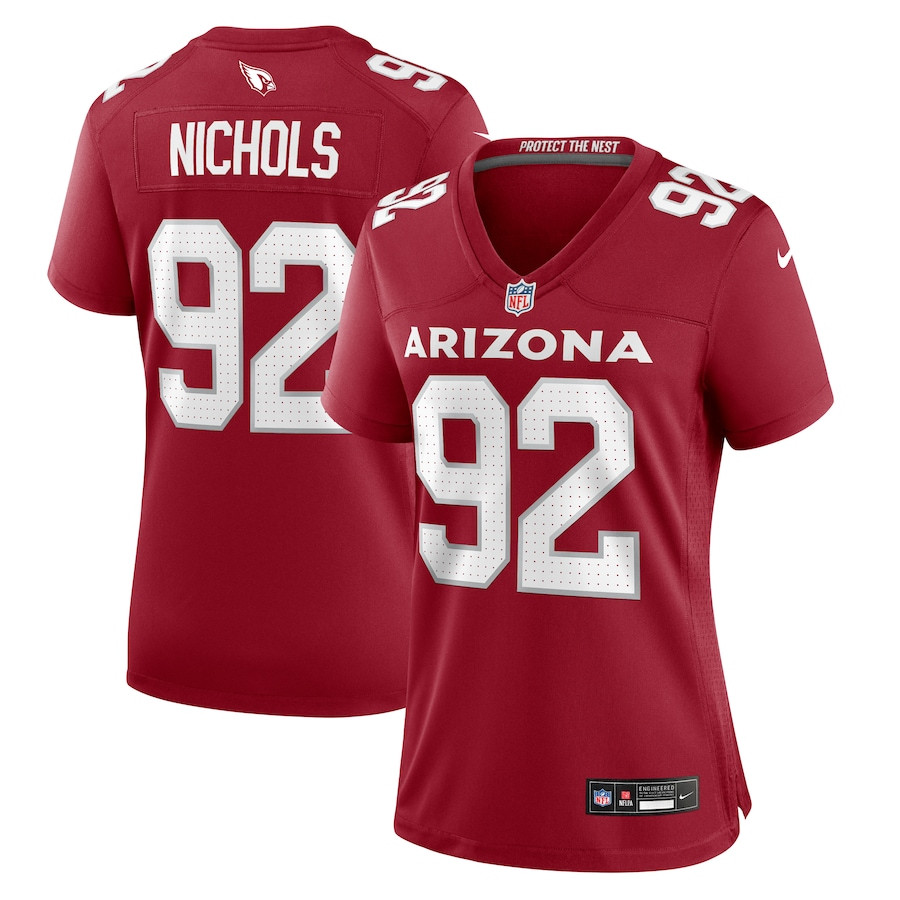 Bilal Nichols 92 Arizona Cardinals Women's Game Jersey - Cardinal JS1212 nicesnker
