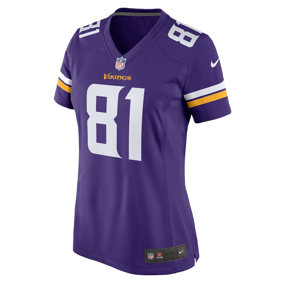 Bisi Johnson 81 Minnesota Vikings Women Game Jersey - Purple JS9093 nicesnker - Image 2