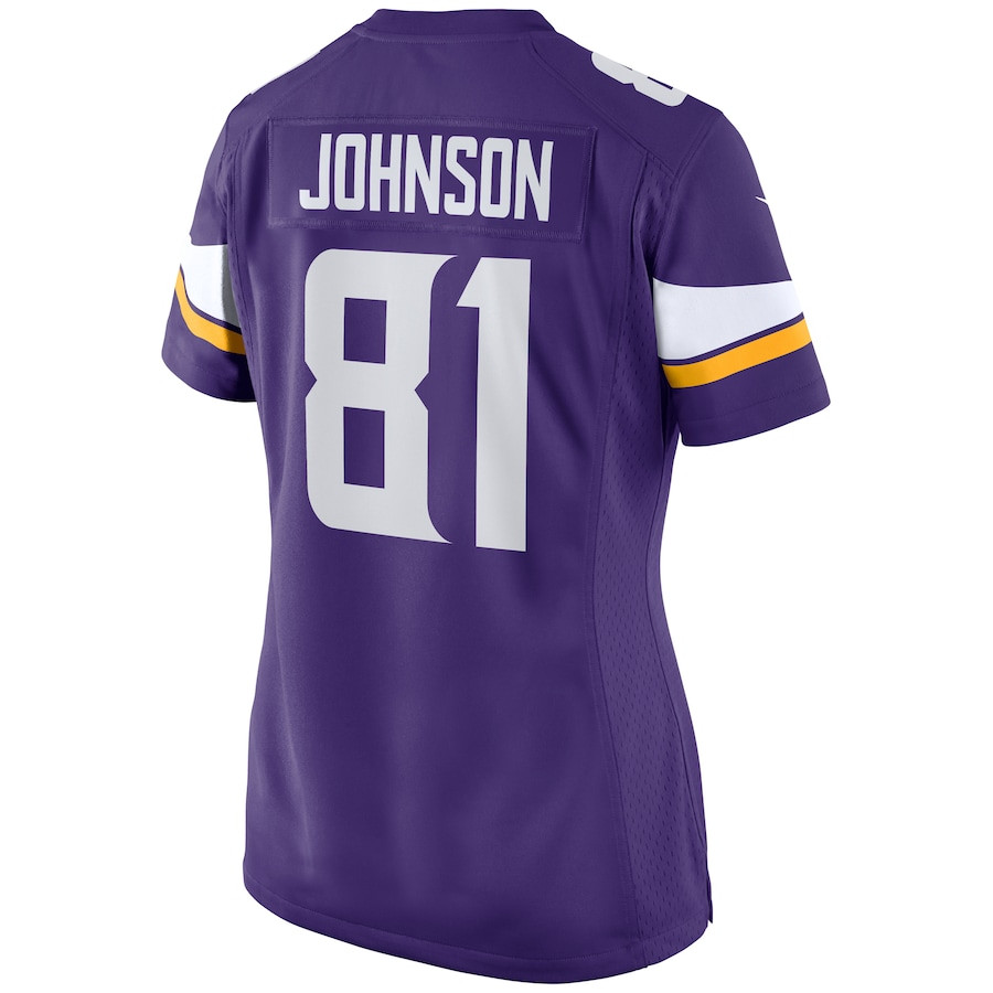 Bisi Johnson 81 Minnesota Vikings Women Game Jersey - Purple JS9093 nicesnker - Image 3