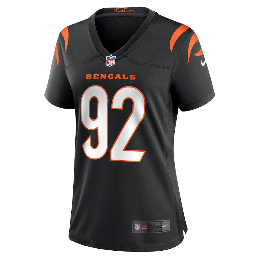 B.J. Hill 92 Cincinnati Bengals Women Game Jersey - Black JS3453 nicesnker - Image 2