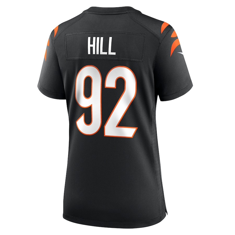 B.J. Hill 92 Cincinnati Bengals Women Game Jersey - Black JS3453 nicesnker - Image 3