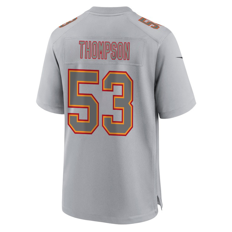 BJ Thompson 53 Kansas City Chiefs Super Bowl LVIII Champions 4X Atmosphere Fashion Game Men Jersey - Gray JS8047 nicesnker - Image 3