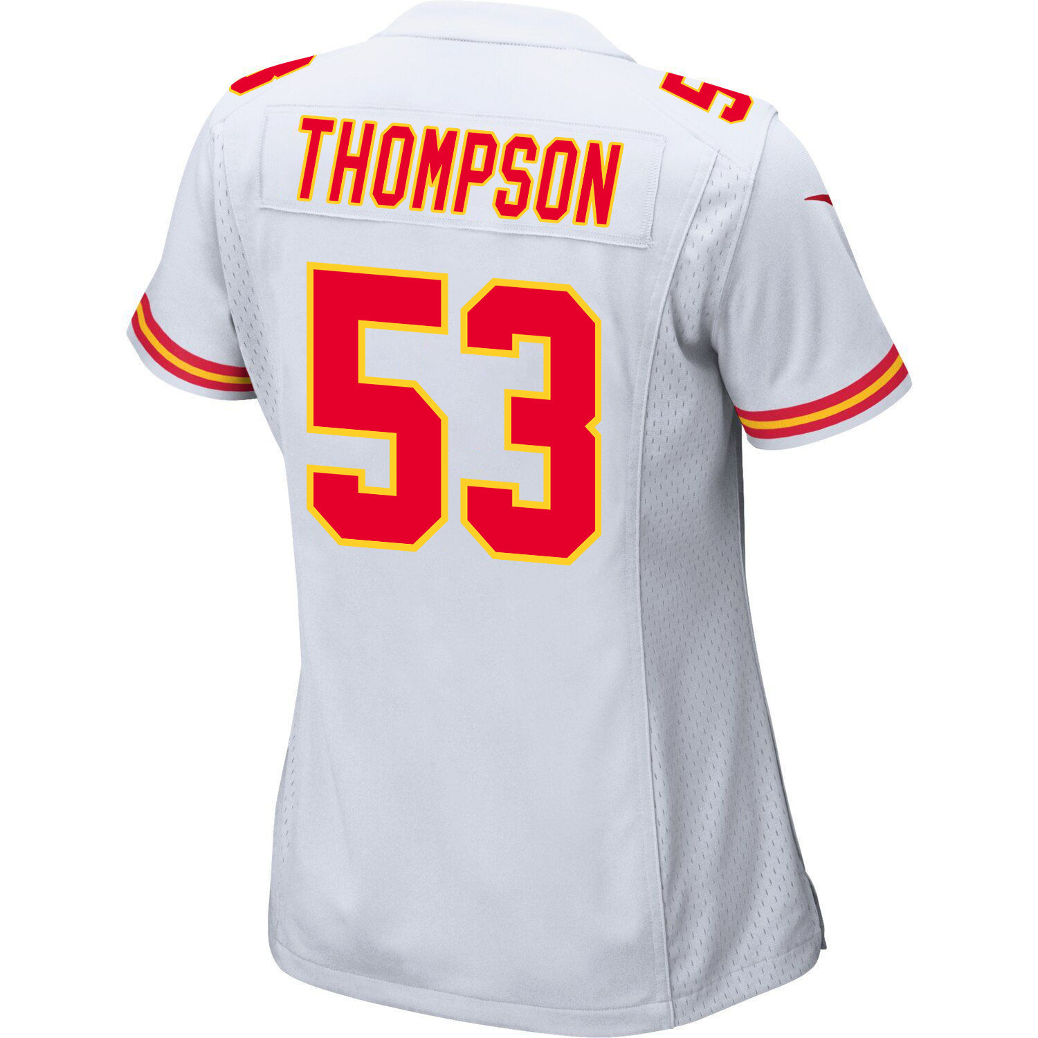 BJ Thompson 53 Kansas City Chiefs Super Bowl LVIII Champions 4X Game Women Jersey - White JS1117 nicesnker - Image 3