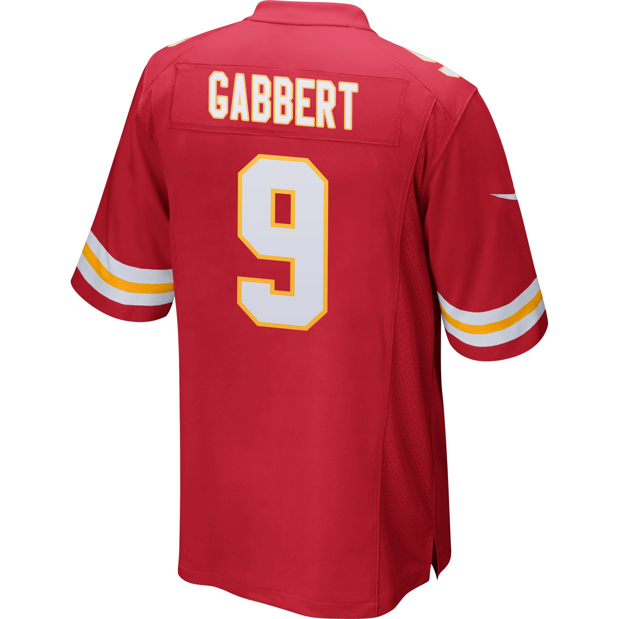 Blaine Gabbert 9 Kansas City Chiefs Super Bowl LVIII Champions 4 Stars Patch Game Men Jersey - Red JS8714 nicesnker - Image 3