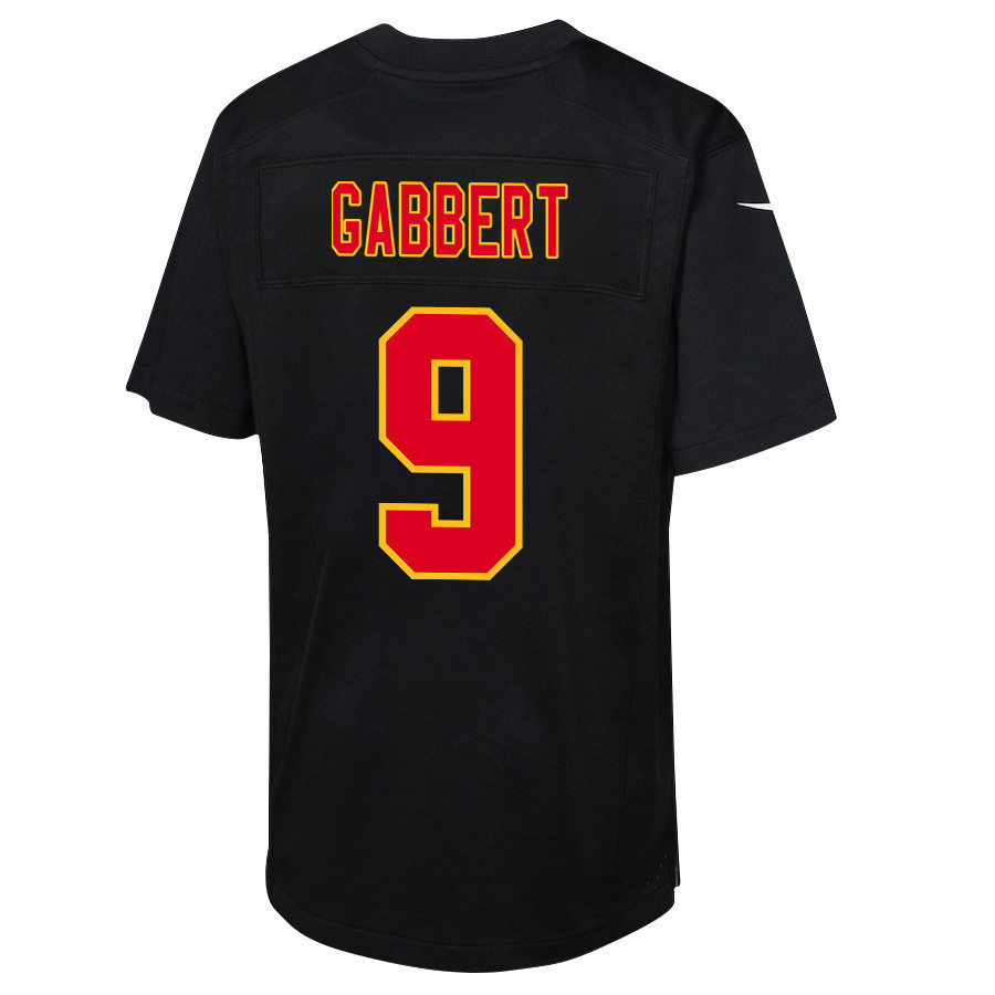 Blaine Gabbert 9 Kansas City Chiefs Super Bowl LVIII Champions 4X Fashion Game YOUTH Jersey - Carbon Black JS8316 nicesnker - Image 3