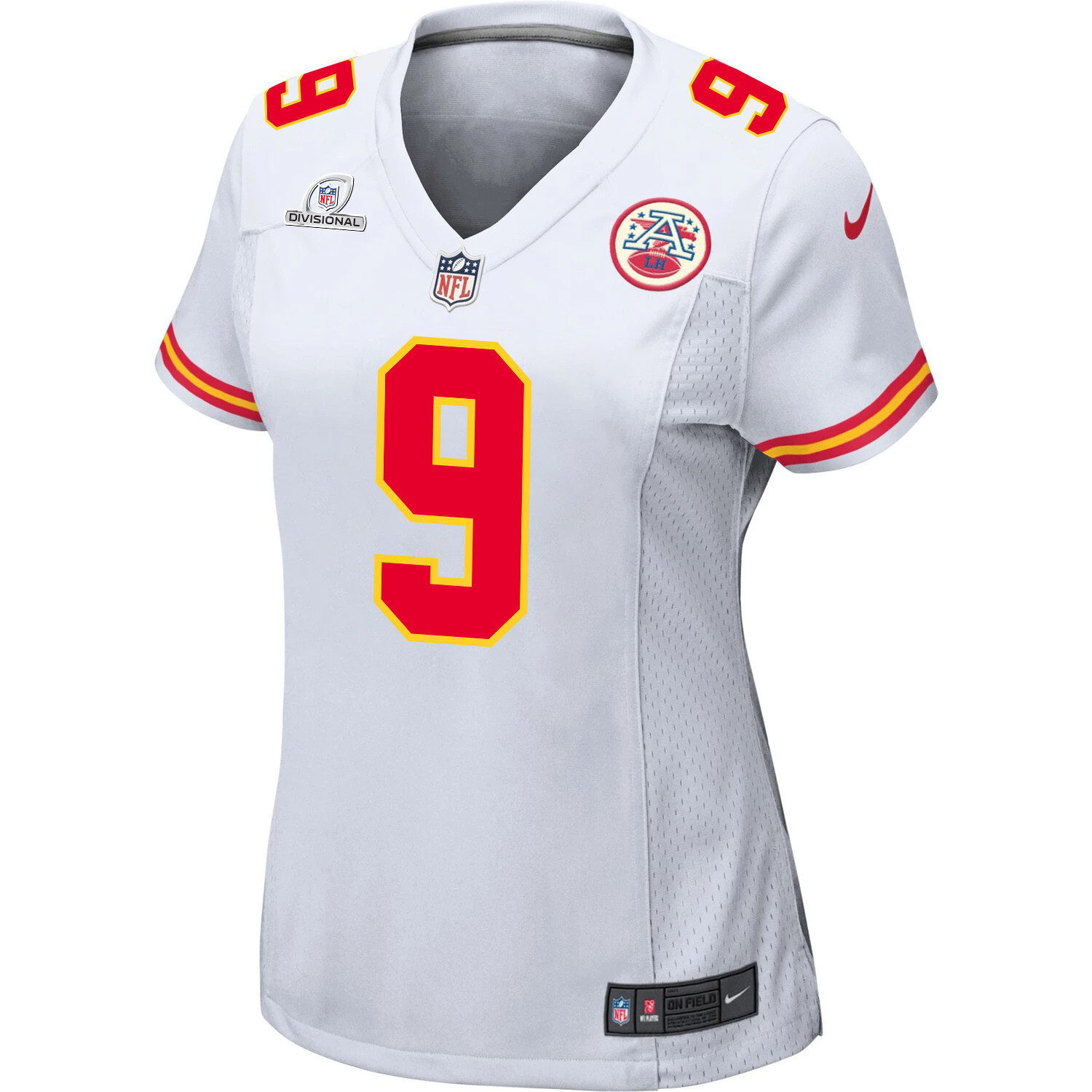 Blaine Gabbert 9 Kansas City Chiefs Super Bowl LVIII Patch Game Women Jersey - White JS1912 nicesnker - Image 2