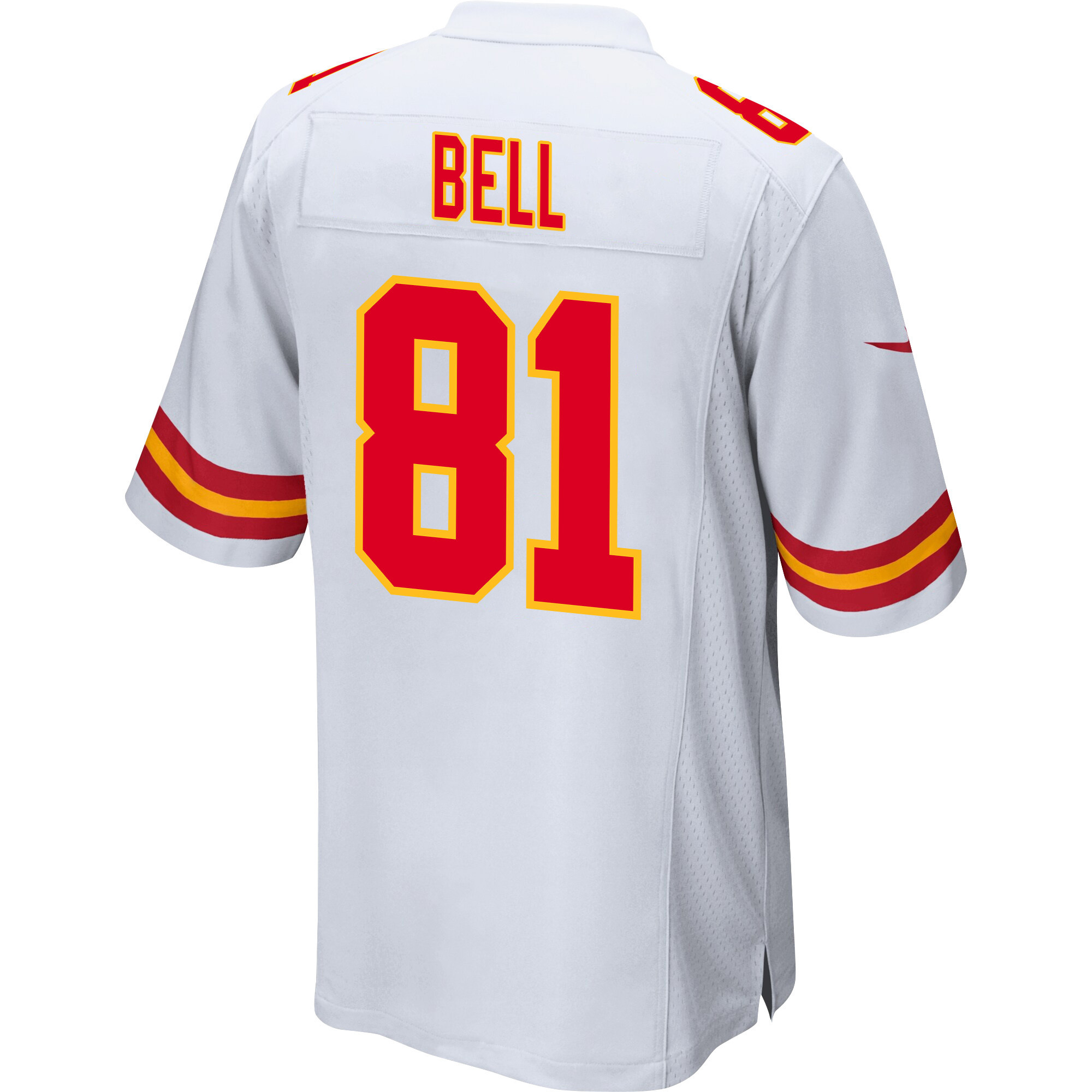 Blake Bell 81 Kansas City Chiefs Super Bowl LVIII Champions 4 Stars Patch Game Men Jersey - White JS6810 nicesnker - Image 3