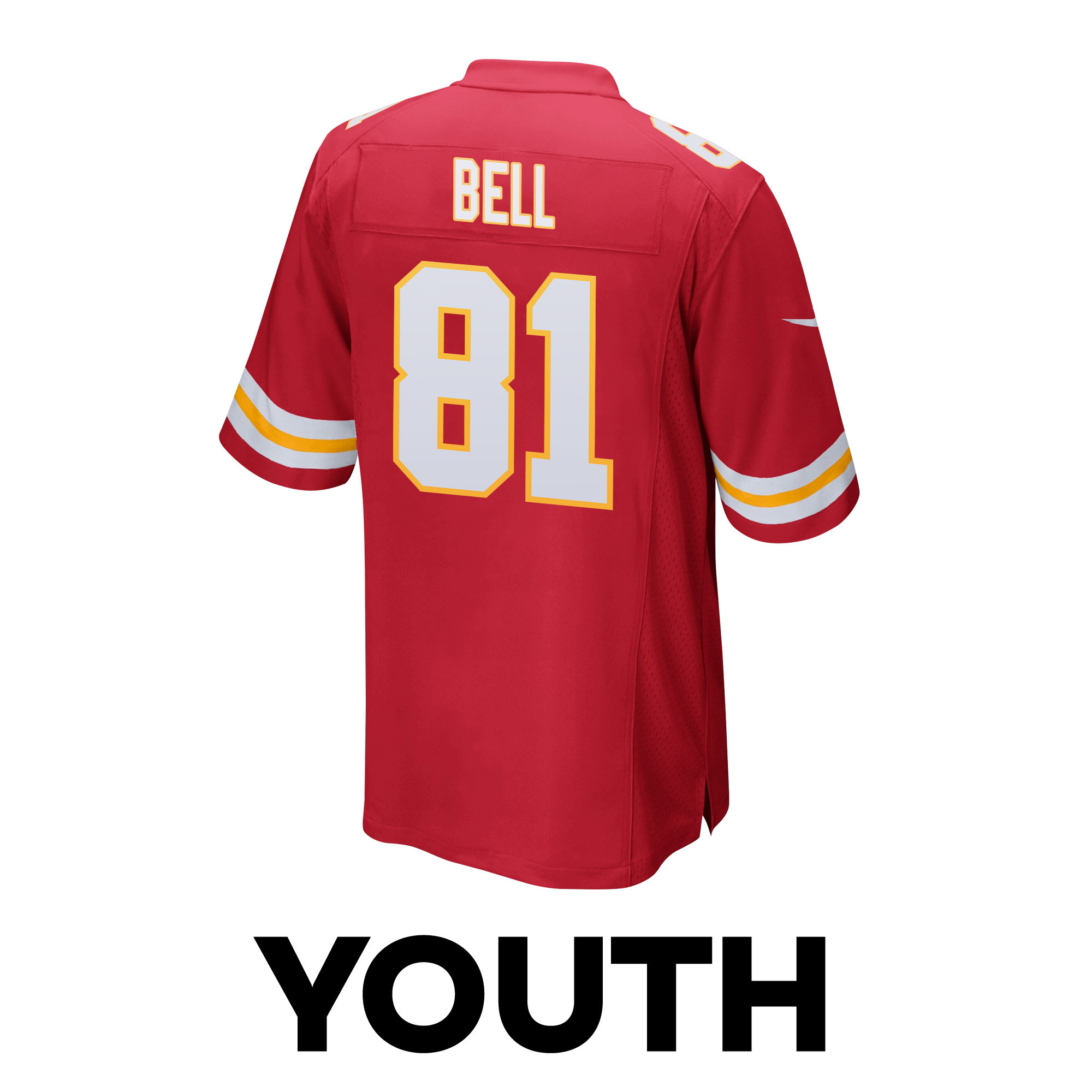 Blake Bell 81 Kansas City Chiefs Super Bowl LVIII Champions 4X Game YOUTH Jersey - Red JS2348 nicesnker - Image 3