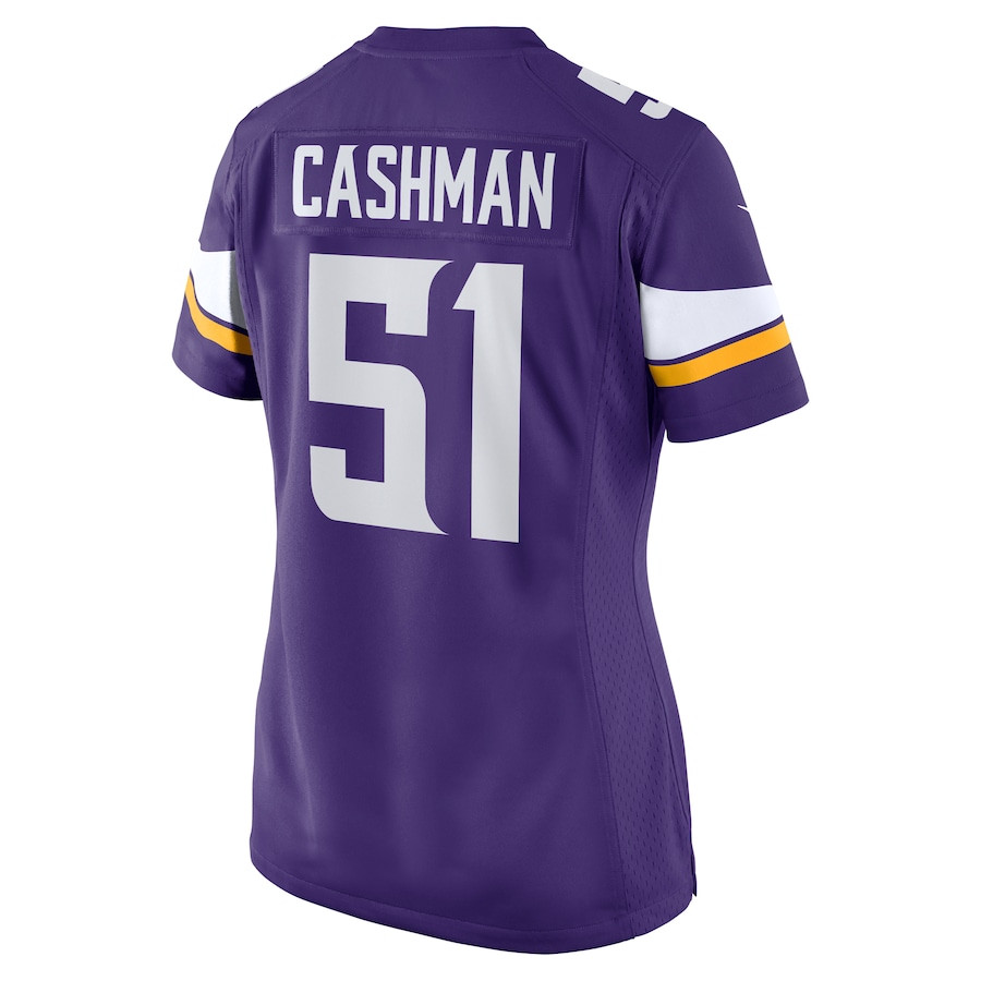 Blake Cashman 51 Minnesota Vikings Team Game Women Jersey - Purple JS8841 nicesnker - Image 3