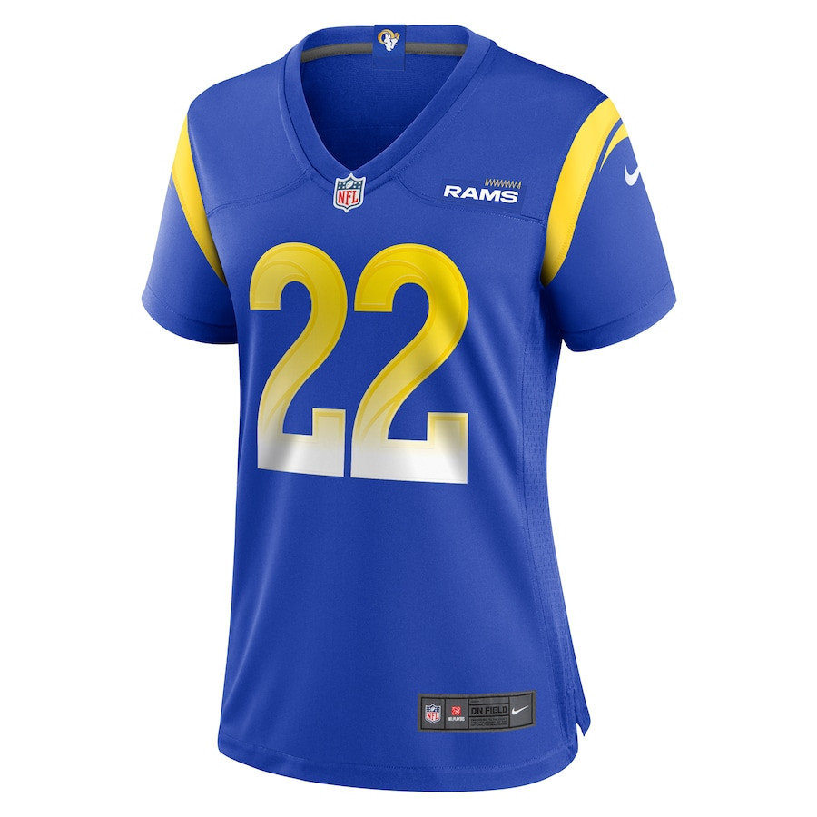 Blake Corum 22 Los Angeles Rams Game Women Jersey - Royal JS4700 nicesnker - Image 2