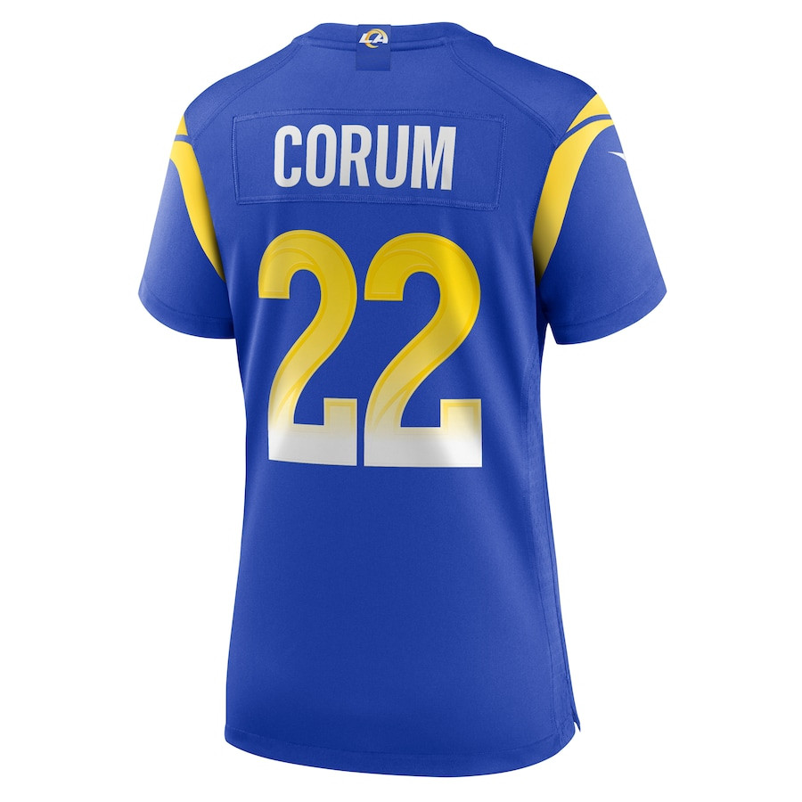 Blake Corum 22 Los Angeles Rams Game Women Jersey - Royal JS4700 nicesnker - Image 3