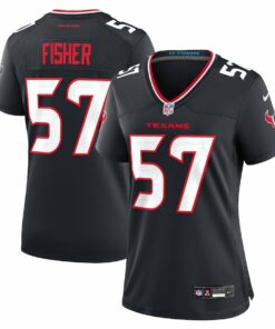Blake Fisher 57 Houston Texans Women's Team Game Jersey - Navy JS3672 nicesnker