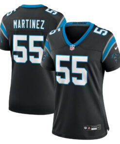 Blake Martinez 55 Carolina Panthers Women's Team Game Jersey - Black JS3754 nicesnker