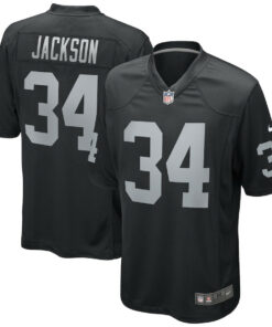 Bo Jackson 34 Las Vegas Raiders Men Game Retired Jersey - Black JS2000 nicesnker
