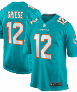 Bob Griese 12 Miami Dolphins Men Game Retired Jersey - Aqua JS8010 nicesnker