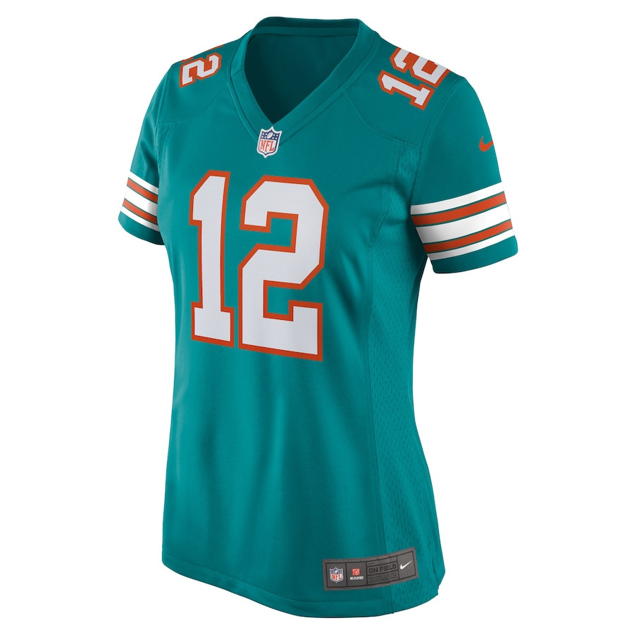 Bob Griese 12 Miami Dolphins Women Retired Jersey - Aqua JS3546 nicesnker - Image 2