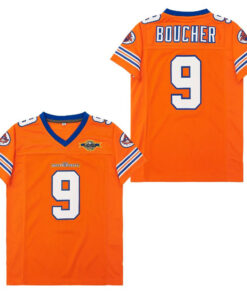 Bobby Boucher #9 The Waterboy Throwback Men Jersey - Orange JS8624 nicesnker