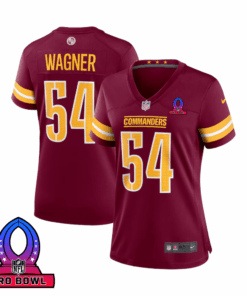 Bobby Wagner 54 Washington Commanders 2025 Pro Bowl Patch Women Game Jersey - Burgundy JS2239 nicesnker