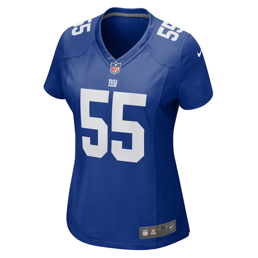 Boogie Basham 55 New York Giants Women's Game Jersey - Royal JS9672 nicesnker - Image 2