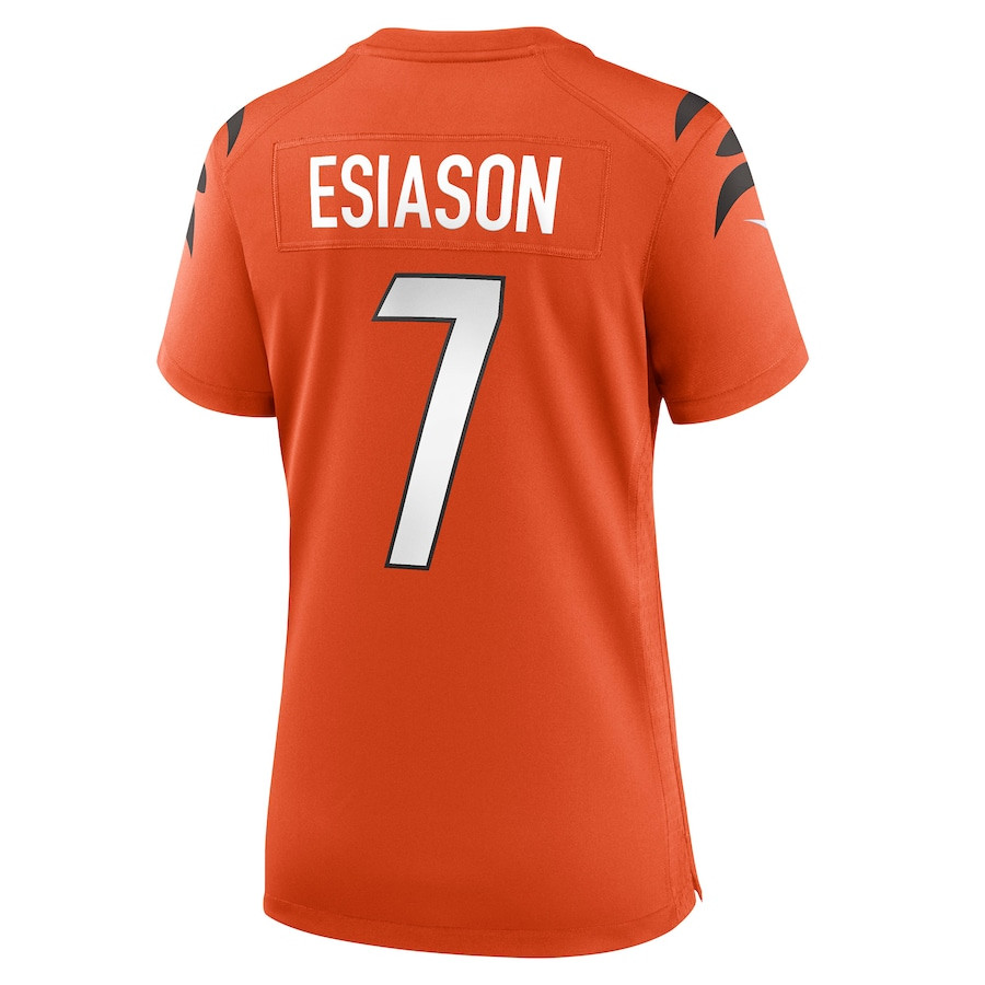 Boomer Esiason 7 Cincinnati Bengals Women Retired Game Jersey - Orange JS3000 nicesnker - Image 3