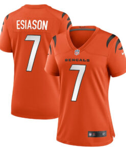 Boomer Esiason 7 Cincinnati Bengals Women Retired Game Jersey - Orange JS3000 nicesnker