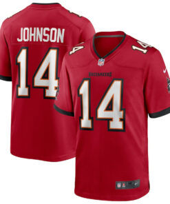 Brad Johnson 14 Tampa Bay Buccaneers Men Game Retired Jersey - Red JS6544 nicesnker