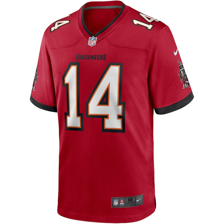 Brad Johnson 14 Tampa Bay Buccaneers Men Game Retired Jersey - Red JS6544 nicesnker - Image 2