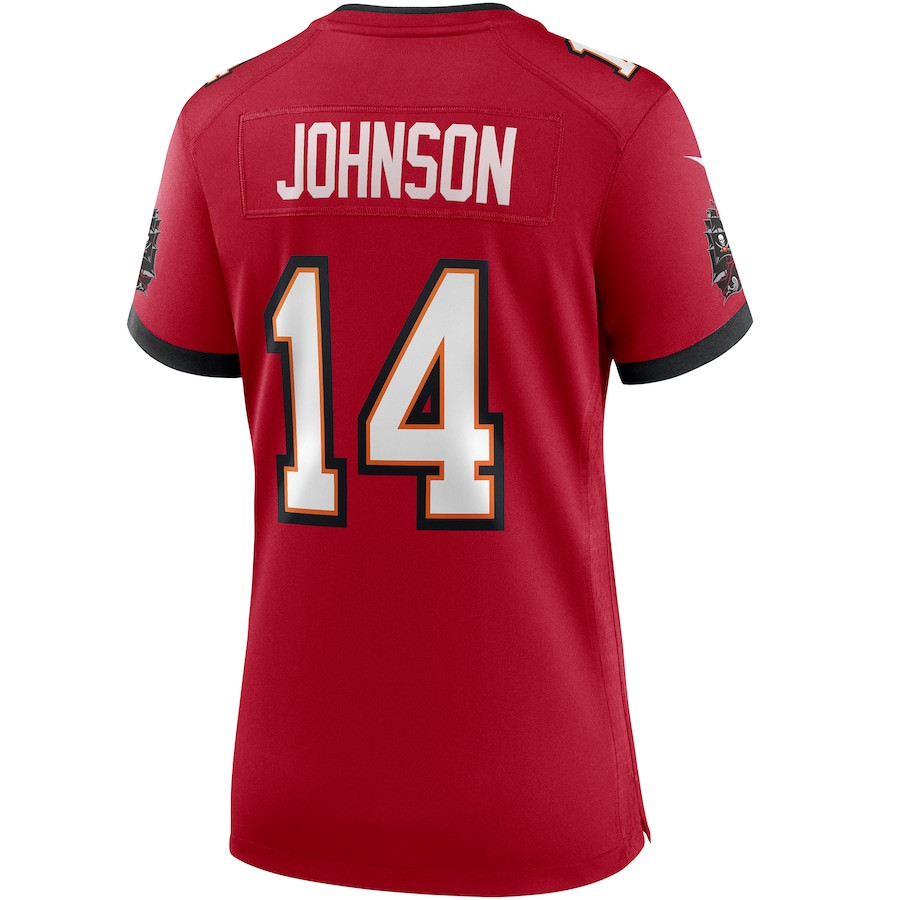 Brad Johnson 14 Tampa Bay Buccaneers Women Game Retired Jersey - Red JS5275 nicesnker - Image 3