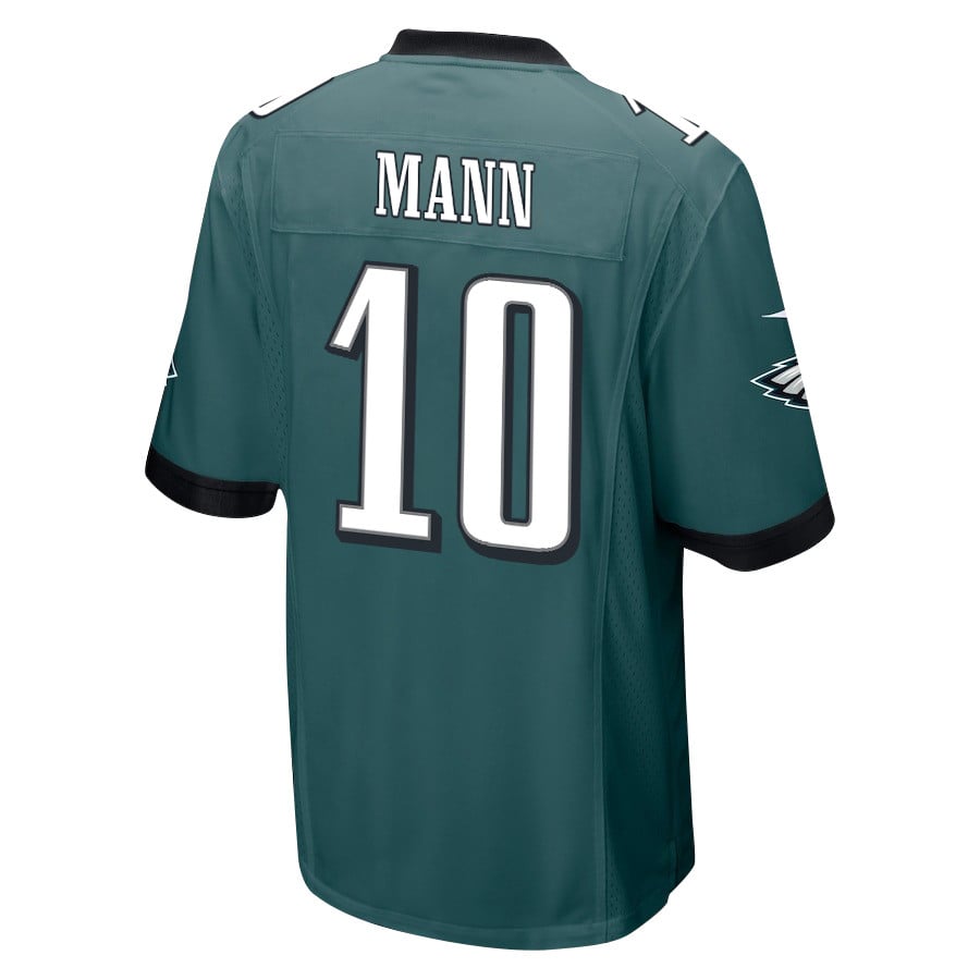 Braden Mann 10 Philadelphia Eagles Super Bowl LIX Champions Patch 'New Orleans - The Ultimate Showdown' EMBROIDERED Game Men Jersey - Midnight Green JS2748 nicesnker - Image 2