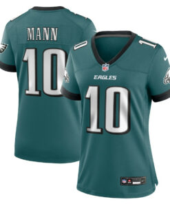 Braden Mann 10 Philadelphia Eagles Women's Team Game Jersey - Midnight Green JS5016 nicesnker